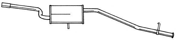 SIGAM 12681 Глушник вихлопних газів кінцевий