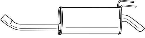SIGAM 13650 Глушник вихлопних газів кінцевий