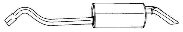 SIGAM 25652 Глушник вихлопних газів кінцевий
