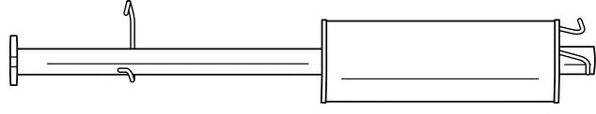 SIGAM 26418 Середній глушник вихлопних газів