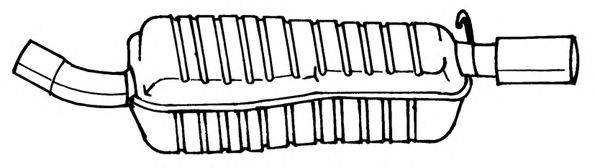 SIGAM 26601 Глушник вихлопних газів кінцевий