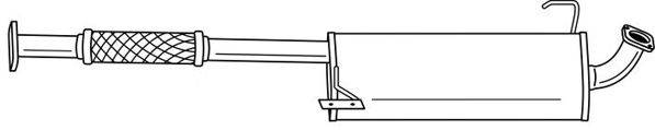 SIGAM 40688 Глушник вихлопних газів кінцевий