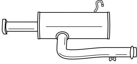 SIGAM 50498 Середній глушник вихлопних газів