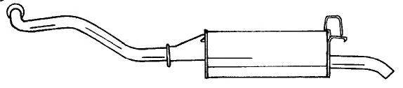 SIGAM 50672 Глушник вихлопних газів кінцевий