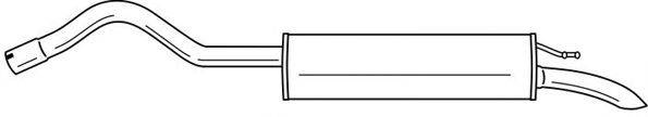 SIGAM 60634 Глушник вихлопних газів кінцевий