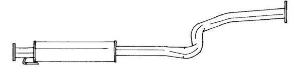 SIGAM 65435 Середній глушник вихлопних газів