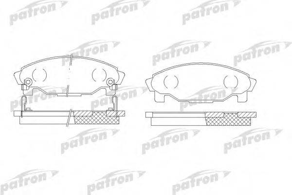 PATRON PBP1009 Комплект гальмівних колодок, дискове гальмо