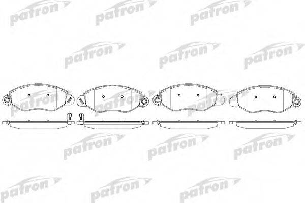 PATRON PBP1461 Комплект гальмівних колодок, дискове гальмо