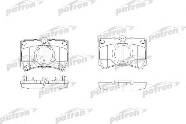 PATRON PBP487 Комплект гальмівних колодок, дискове гальмо