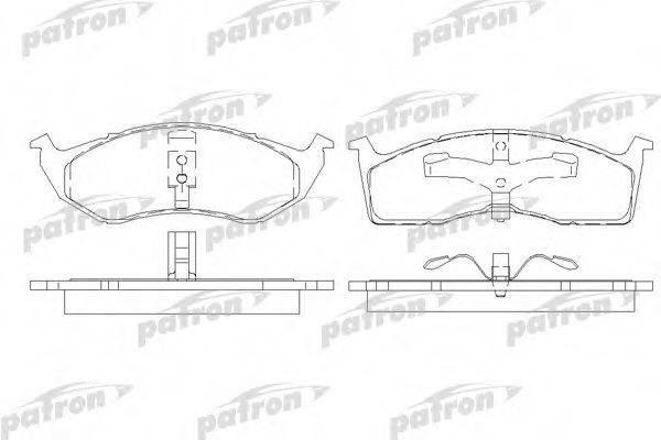 PATRON PBP7006 Комплект гальмівних колодок, дискове гальмо