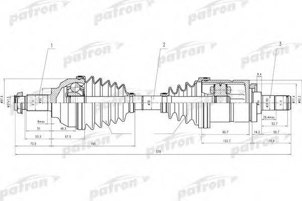 PATRON PDS4620 Приводний вал