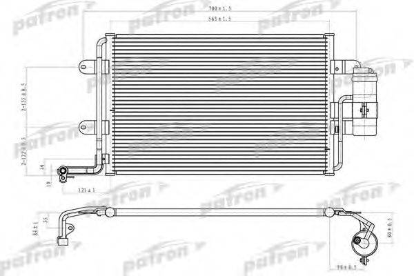 PATRON PRS1069 Конденсатор, кондиціонер