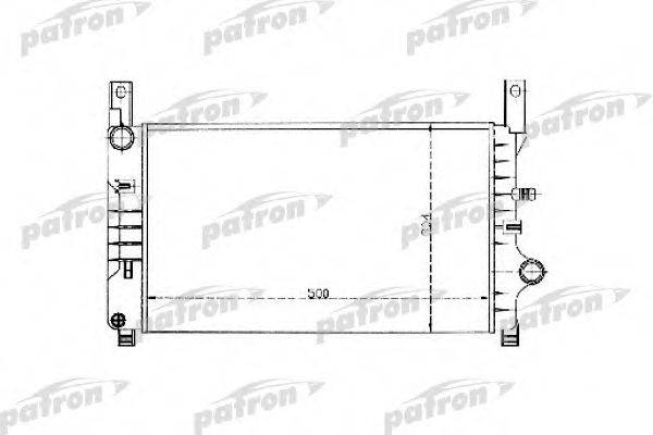 PATRON PRS3319 Радіатор, охолодження двигуна