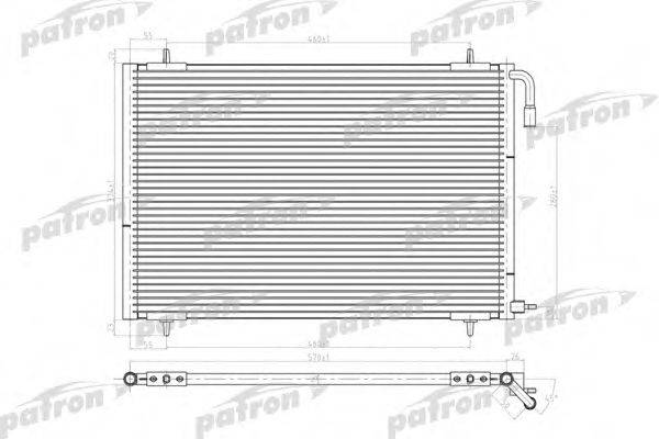 PATRON PRS3634 Конденсатор, кондиціонер