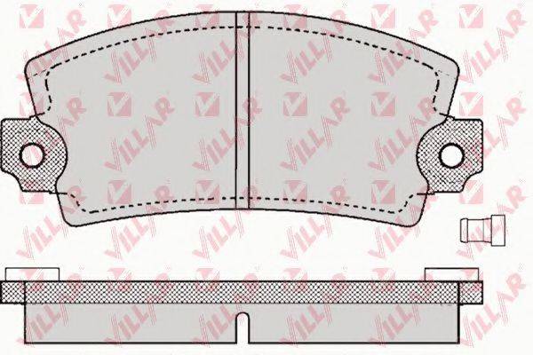 VILLAR 6260129 Комплект гальмівних колодок, дискове гальмо