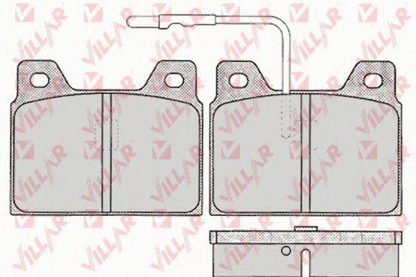 VILLAR 6260131 Комплект гальмівних колодок, дискове гальмо