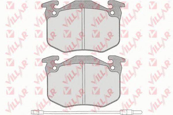VILLAR 6260228 Комплект гальмівних колодок, дискове гальмо