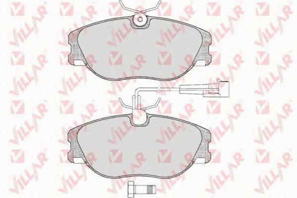 VILLAR 6260286 Комплект гальмівних колодок, дискове гальмо