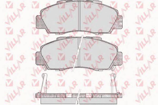 VILLAR 6260472 Комплект гальмівних колодок, дискове гальмо