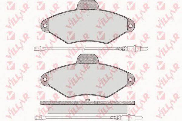 VILLAR 6260487 Комплект гальмівних колодок, дискове гальмо