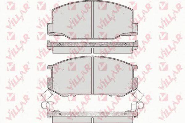 VILLAR 6260553 Комплект гальмівних колодок, дискове гальмо