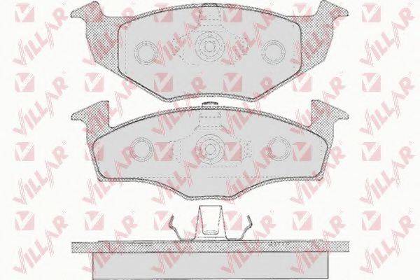 VILLAR 6260627 Комплект гальмівних колодок, дискове гальмо