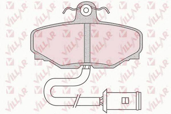 VILLAR 6260741 Комплект гальмівних колодок, дискове гальмо