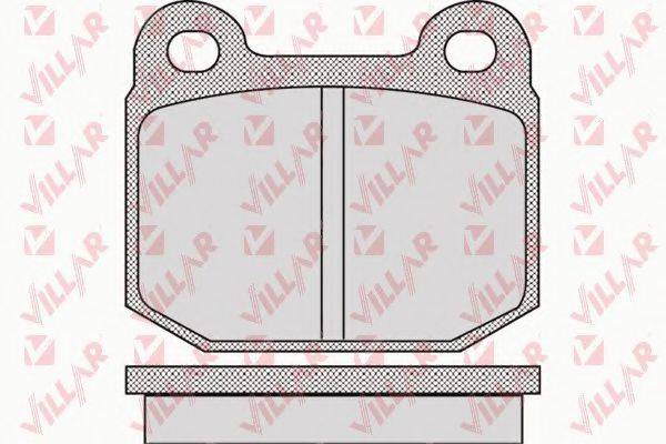 VILLAR 6260947 Комплект гальмівних колодок, дискове гальмо