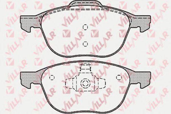 VILLAR 6261190 Комплект гальмівних колодок, дискове гальмо