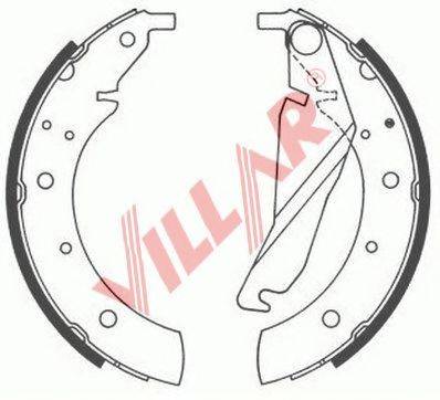 VILLAR 6290510 Комплект гальмівних колодок