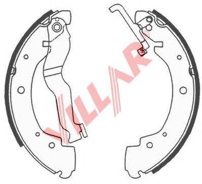 VILLAR 6290645 Комплект гальмівних колодок