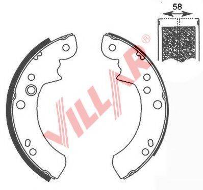 VILLAR 6290652 Комплект гальмівних колодок