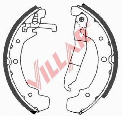 VILLAR 6290671 Комплект гальмівних колодок