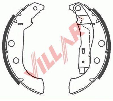 VILLAR 6290692 Комплект гальмівних колодок