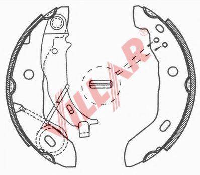 VILLAR 6290693 Комплект гальмівних колодок