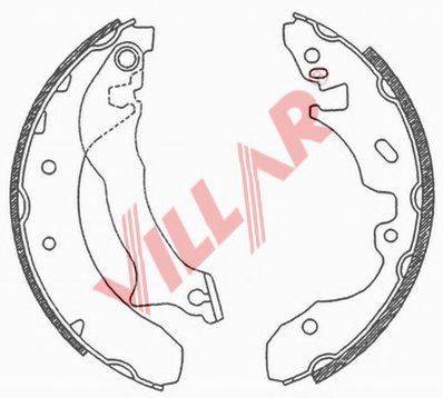 VILLAR 6290694 Комплект гальмівних колодок