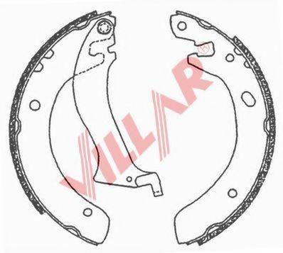 VILLAR 6290703 Комплект гальмівних колодок