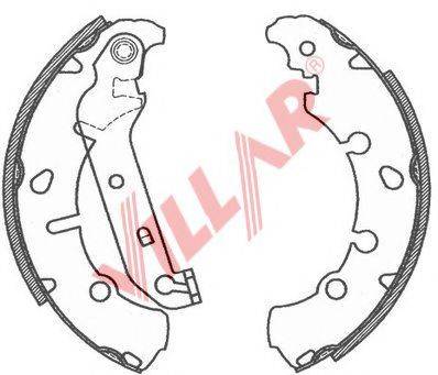 VILLAR 6290800 Комплект гальмівних колодок