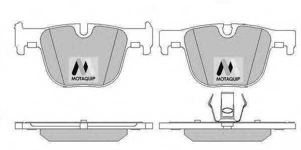 MOTAQUIP LVXL1735 Комплект гальмівних колодок, дискове гальмо