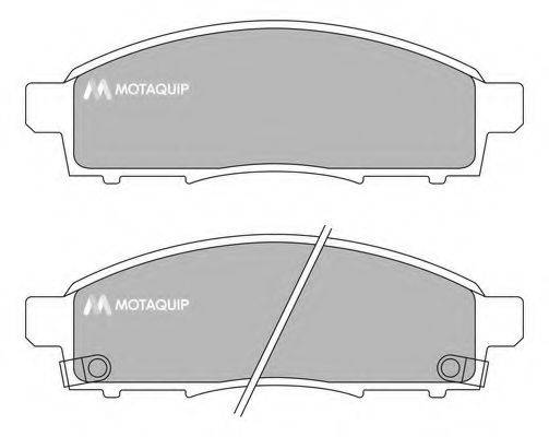 MOTAQUIP LVXL1695 Комплект гальмівних колодок, дискове гальмо