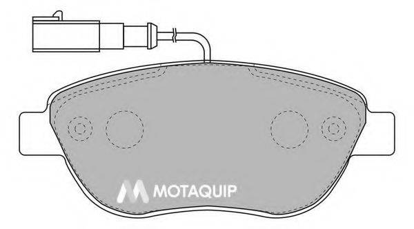 MOTAQUIP LVXL1040 Комплект гальмівних колодок, дискове гальмо