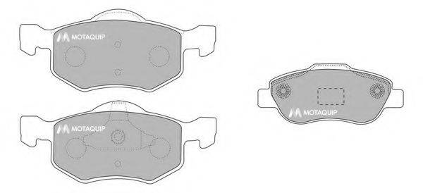 MOTAQUIP LVXL1148 Комплект гальмівних колодок, дискове гальмо