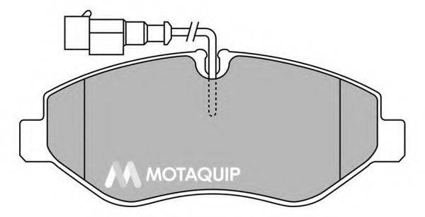 MOTAQUIP LVXL1434 Комплект гальмівних колодок, дискове гальмо