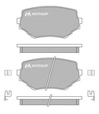 MOTAQUIP LVXL161 Комплект гальмівних колодок, дискове гальмо