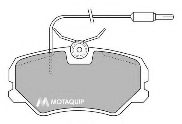 MOTAQUIP LVXL311 Комплект гальмівних колодок, дискове гальмо