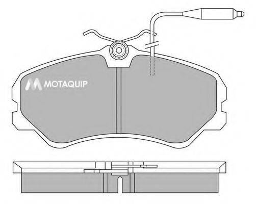 MOTAQUIP LVXL376 Комплект гальмівних колодок, дискове гальмо