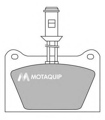 MOTAQUIP LVXL382 Комплект гальмівних колодок, дискове гальмо