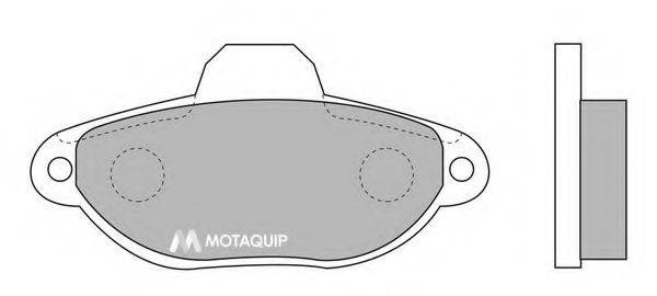 MOTAQUIP LVXL706 Комплект гальмівних колодок, дискове гальмо