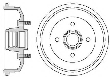 MOTAQUIP VBD672 Гальмівний барабан