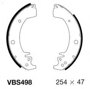 MOTAQUIP VBS498 Комплект гальмівних колодок